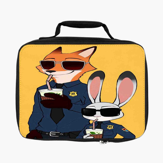 Zootopia Nick and Judy Police Custom Lunch Bag Fully Lined and Insulated for Adult and Kids