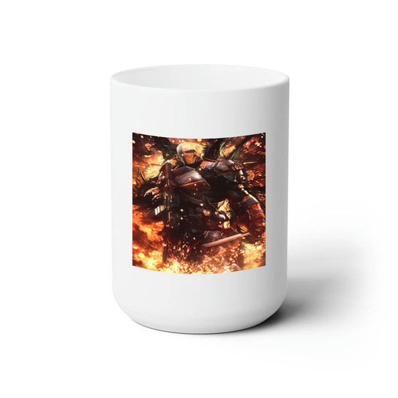 Deathstroke DC Comics Superhero Custom White Ceramic Mug 15oz Sublimation BPA Free