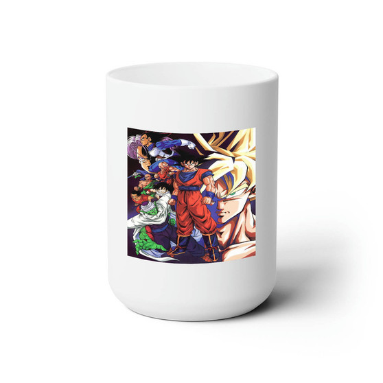 Dragon Ball Z Fighter Custom White Ceramic Mug 15oz Sublimation BPA Free