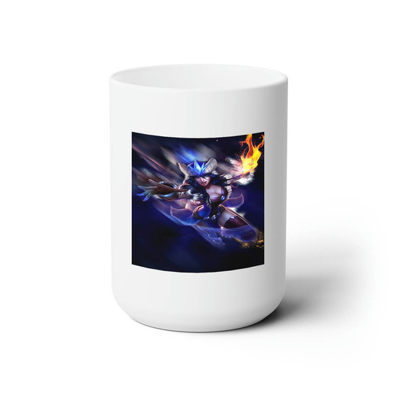 Sivir League of Legends Custom White Ceramic Mug 15oz Sublimation BPA Free