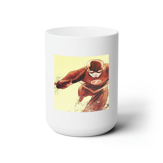 The Flash Art Custom White Ceramic Mug 15oz Sublimation BPA Free