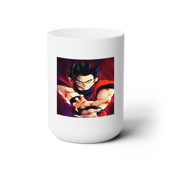 Ultimate Gohan Dragon Ball Z Custom White Ceramic Mug 15oz Sublimation BPA Free