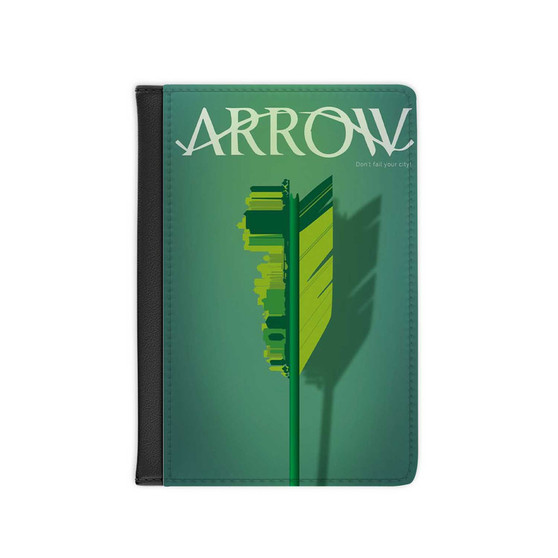 Arrow Art Custom PU Faux Leather Passport Cover Wallet Black Holders Luggage Travel
