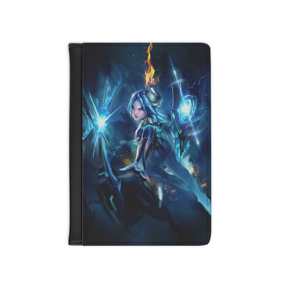 Irelia League of Legends Custom PU Faux Leather Passport Cover Wallet Black Holders Luggage Travel