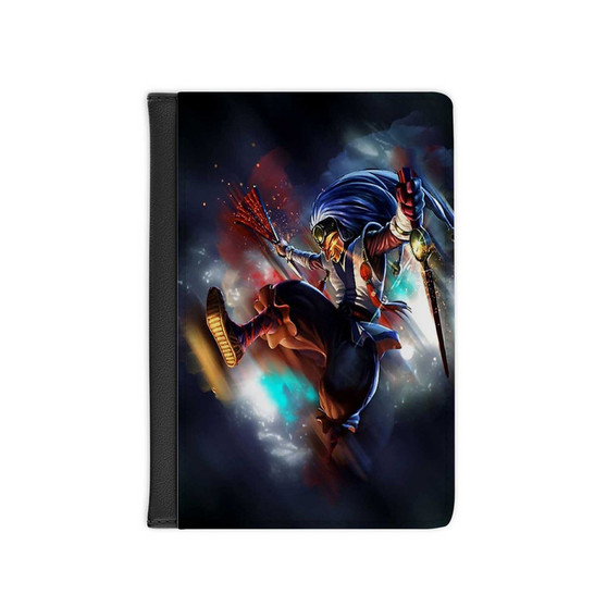 Shaco League of Legends Custom PU Faux Leather Passport Cover Wallet Black Holders Luggage Travel