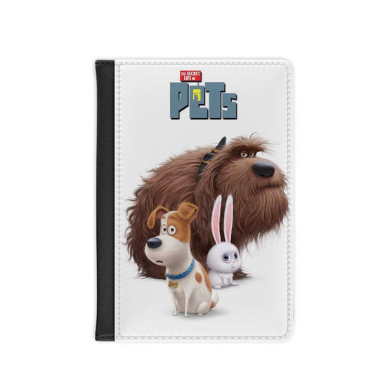 The Secret Life of Pets Movie Custom PU Faux Leather Passport Cover Wallet Black Holders Luggage Travel