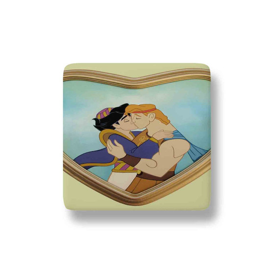 Aladdin and Hercules Love Kiss Custom Magnet Refrigerator Porcelain