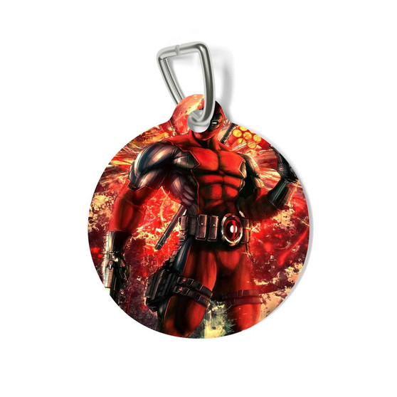 Deadpool Marvel Superhero Custom Pet Tag for Cat Kitten Dog