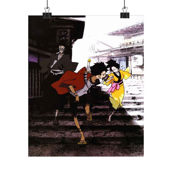 Samurai Champloo Art Custom Silky Poster Satin Art Print Wall Home Decor