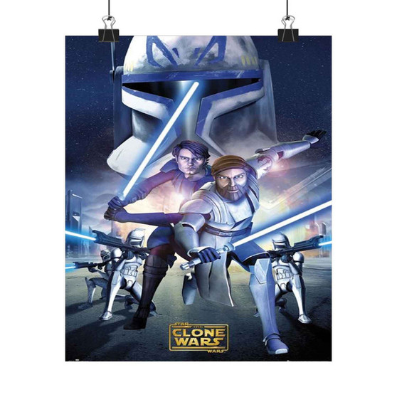 Star Wars The Clone Wars Product Custom Silky Poster Satin Art Print Wall Home Decor
