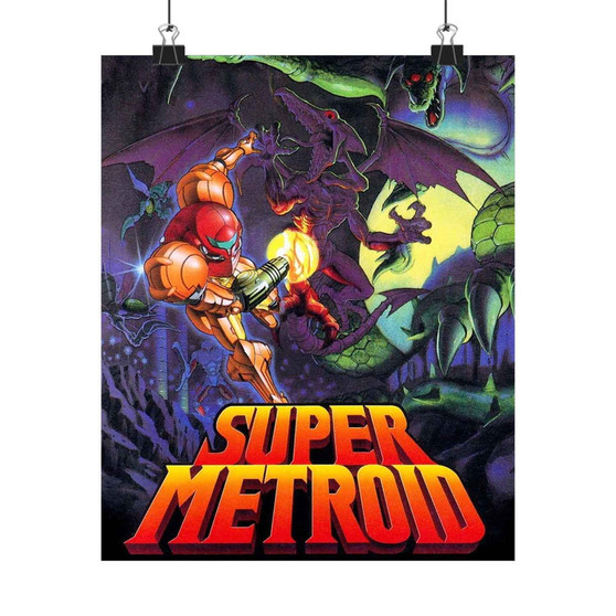Super Metroid New Custom Silky Poster Satin Art Print Wall Home Decor
