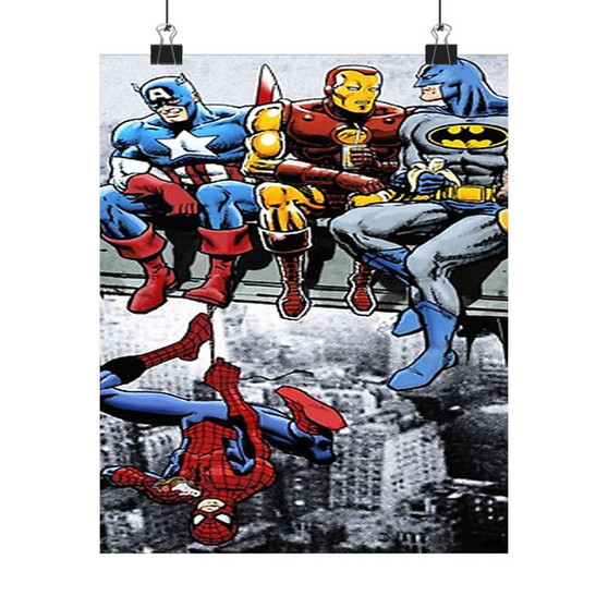 Superheroes Breakfast Of Champions Custom Silky Poster Satin Art Print Wall Home Decor