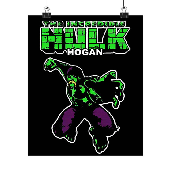 The Incredible Hulk Hogan Custom Silky Poster Satin Art Print Wall Home Decor