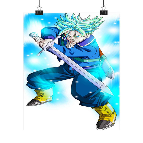 Trunks Future Dragon Ball Super Custom Silky Poster Satin Art Print Wall Home Decor