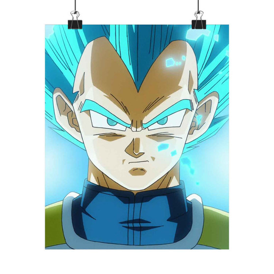 Vegeta Super Saiyan Blu Dragon Ball Super Custom Silky Poster Satin Art Print Wall Home Decor