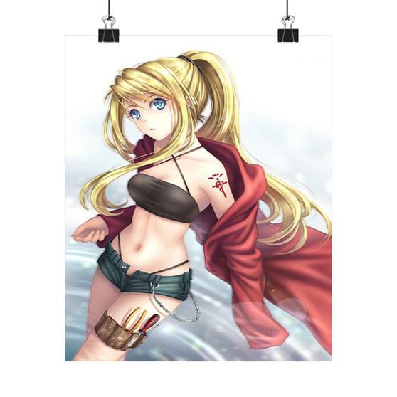 Winry Rockbell Fullmetal Alchemist Brotherhood Art Custom Silky Poster Satin Art Print Wall Home Decor