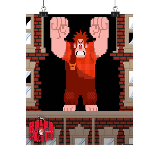 Wreck It Ralph Spaccatutto Custom Silky Poster Satin Art Print Wall Home Decor