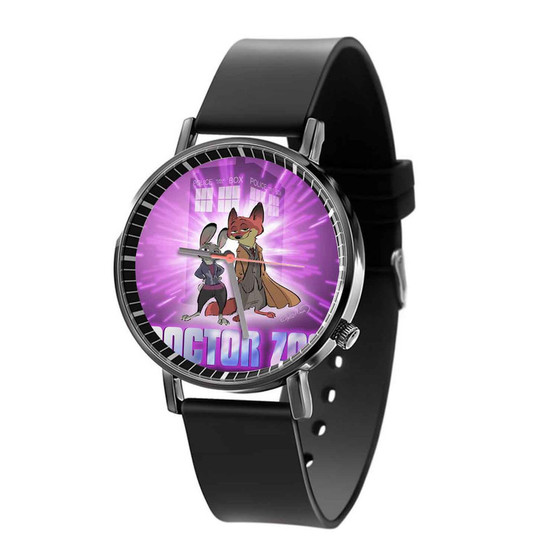 Doctor Who Zootopia Disney Custom Quartz Watch Black Plastic With Gift Box