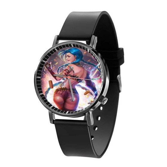 Jinx League of Legends Custom Quartz Watch Black Plastic With Gift Box