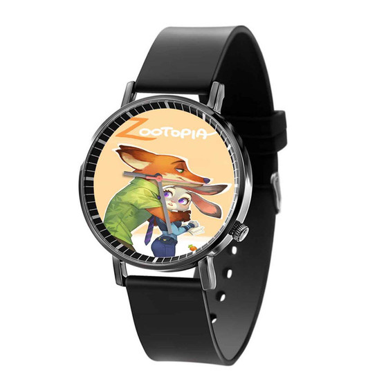 Nick and Judy Zootopia Custom Quartz Watch Black Plastic With Gift Box