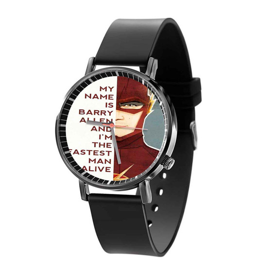 The Flash Quotes Custom Quartz Watch Black Plastic With Gift Box