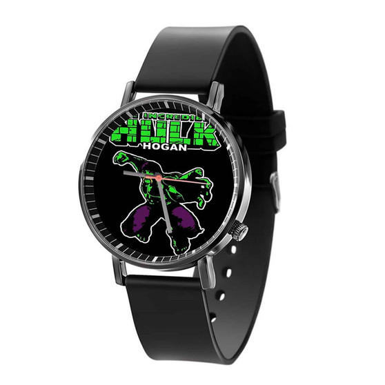 The Incredible Hulk Hogan Custom Quartz Watch Black Plastic With Gift Box