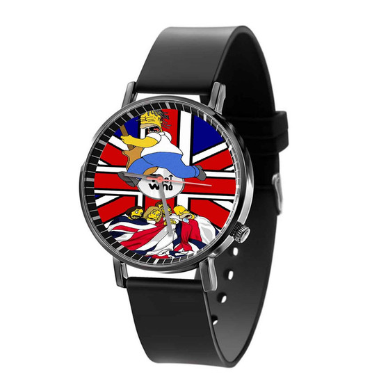 The Who Simpsons Custom Quartz Watch Black Plastic With Gift Box