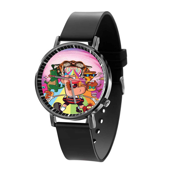 Uncle Grandpa Custom Quartz Watch Black Plastic With Gift Box