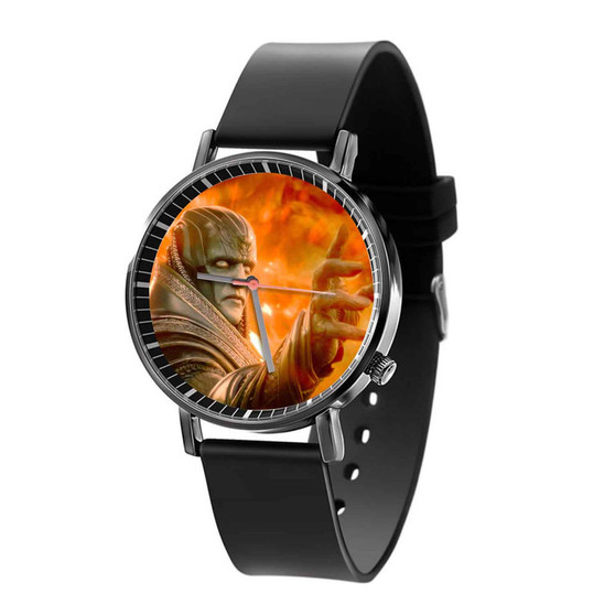 X Men Apocalypse Superhero Custom Quartz Watch Black Plastic With Gift Box