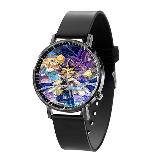 Yu Gi Oh Duel Monster Dark Magician Custom Quartz Watch Black Plastic With Gift Box