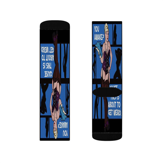 Archer Quotes Custom Socks Sublimation White Polyester Unisex Regular Fit