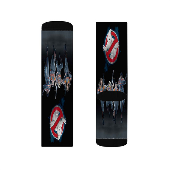 Ghostbusters Movie Custom Socks Sublimation White Polyester Unisex Regular Fit