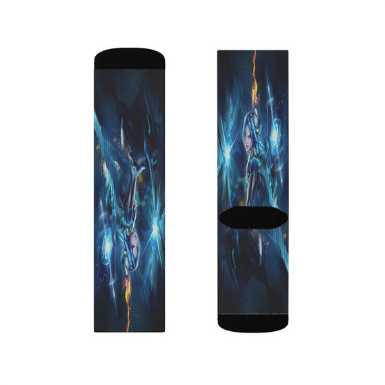 Irelia League of Legends Custom Socks Sublimation White Polyester Unisex Regular Fit