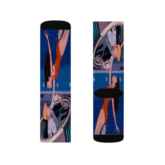 The Venture Bros Product Custom Socks Sublimation White Polyester Unisex Regular Fit