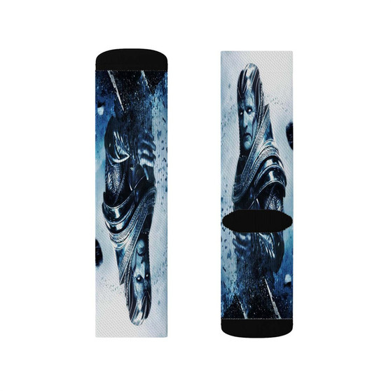 X Men Apocalypse Movie Superhero Custom Socks Sublimation White Polyester Unisex Regular Fit