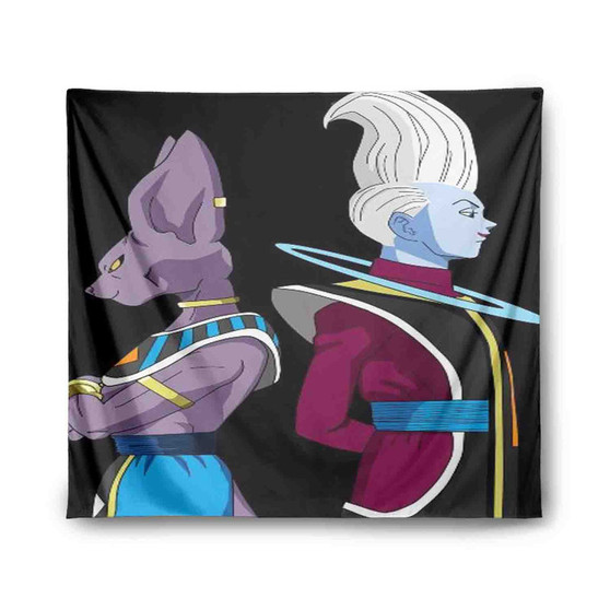 Beerus and Whis Dragon Ball Super Custom Tapestry Polyester Indoor Wall Home Decor