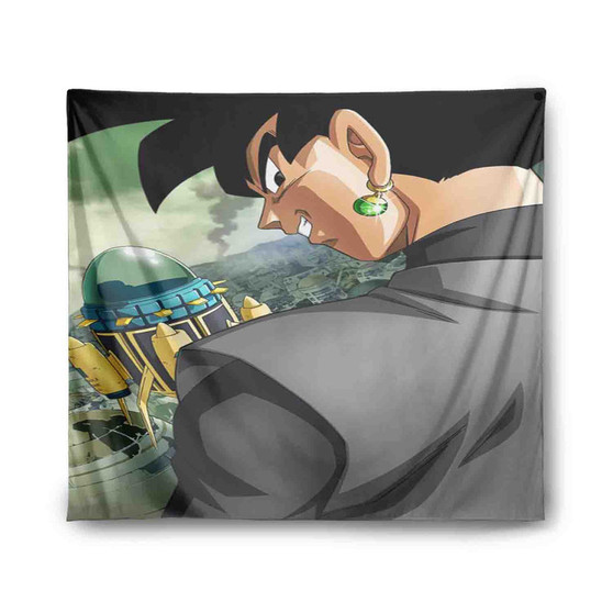 Black Goku Dragon Ball Super Custom Tapestry Polyester Indoor Wall Home Decor