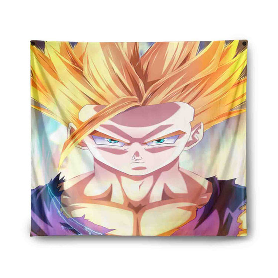 Dragon Ball Z Super Gohan Custom Tapestry Polyester Indoor Wall Home Decor
