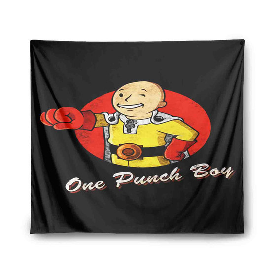 One Punch Man Vault Boy Custom Tapestry Polyester Indoor Wall Home Decor