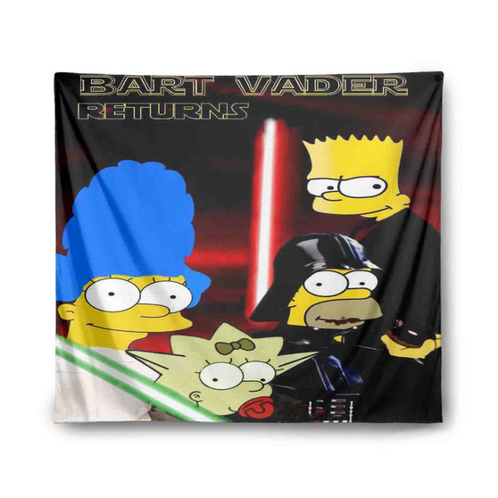 The Simpsons Bart Vader Star Wars Custom Tapestry Polyester Indoor Wall Home Decor