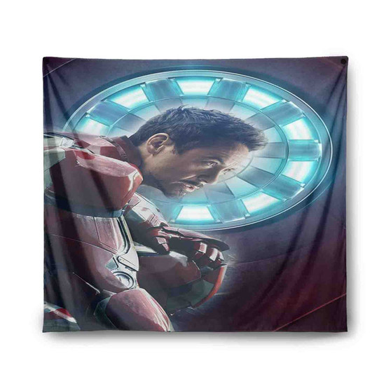 Tony Stark Iron Man Marvel Custom Tapestry Polyester Indoor Wall Home Decor