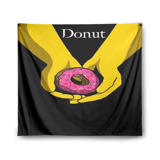 Twilight Donut The Simpsons Custom Tapestry Polyester Indoor Wall Home Decor