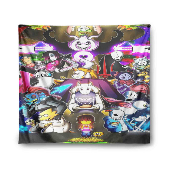Undertale All Characters Custom Tapestry Polyester Indoor Wall Home Decor