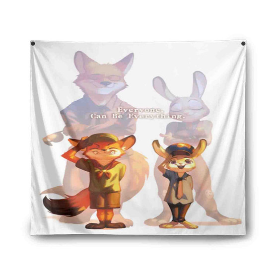 Zootopia Quotes Custom Tapestry Polyester Indoor Wall Home Decor