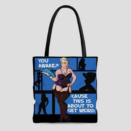 Archer Quotes Custom Tote Bag AOP With Cotton Handle