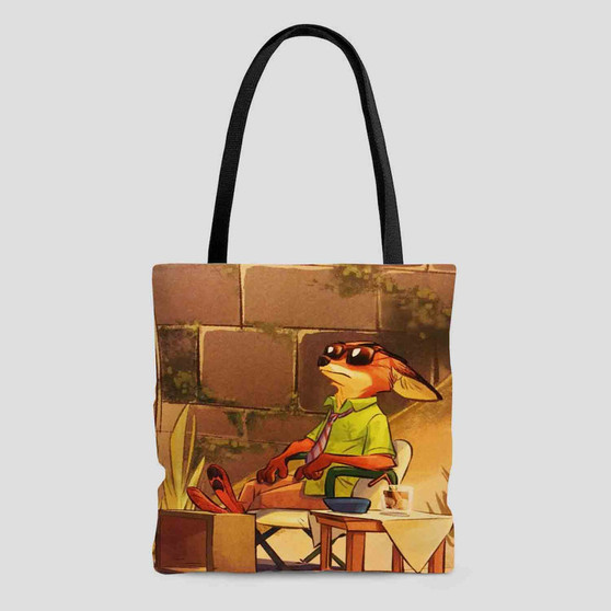 Enjoy Nick WIlde Zootopia Custom Tote Bag AOP With Cotton Handle