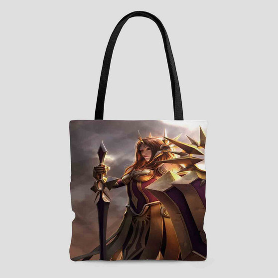 Leona League of Legends Custom Tote Bag AOP With Cotton Handle