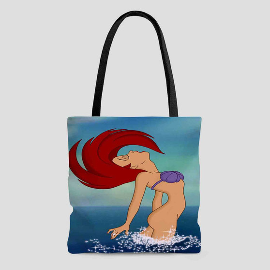 Sexy Ariel The Little Mermaid Disney Custom Tote Bag AOP With Cotton Handle