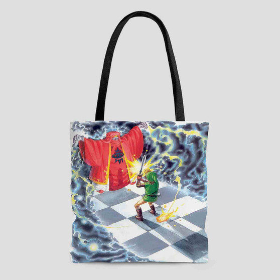 The Legend of Zelda A Link to the Past Art Custom Tote Bag AOP With Cotton Handle
