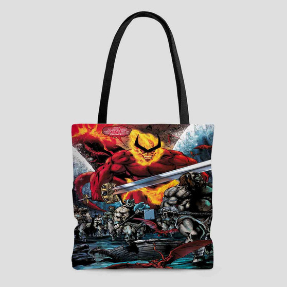 Thor Ragnarok Comic Custom Tote Bag AOP With Cotton Handle